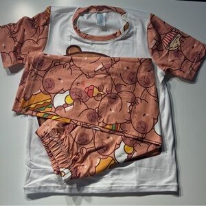 Set Capybara Kids Two-Piece Pajamas